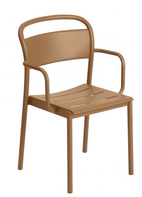 Linear Steel Armchair Outdoor Armlehnenstuhl Muuto  Grau